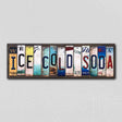 Ice Cold Soda License Plate Tag Strips Novelty Wood Signs WS-554