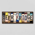 Beer Fridge License Plate Tag Strips Novelty Wood Signs WS-578