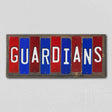 Guardians Team Colors Baseball Fun Strips Novelty Wood Sign WS-604