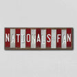 Nationals Fan Team Colors Baseball Fun Strips Novelty Wood Sign WS-609