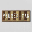 Padres Fan Team Colors Baseball Fun Strips Novelty Wood Sign WS-615