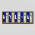 Royals Fan Team Colors Baseball Fun Strips Novelty Wood Sign WS-621