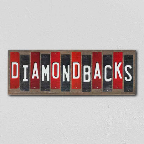 Diamondbacks Team Colors Baseball Fun Strips Novelty Wood Sign WS-622