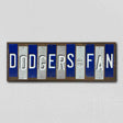 Dodgers Fan Team Colors Baseball Fun Strips Novelty Wood Sign WS-635