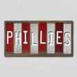 Phillies Team Colors Baseball Fun Strips Novelty Wood Sign WS-650