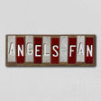 Angels Fan Team Colors Baseball Fun Strips Novelty Wood Sign WS-655