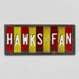 Hawks Fan Team Colors Basketball Fun Strips Novelty Wood Sign WS-661