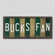 Bucks Fan Team Colors Basketball Fun Strips Novelty Wood Sign WS-667