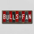 Bulls Fan Team Colors Basketball Fun Strips Novelty Wood Sign WS-669