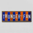 Thunder Fan Team Colors Basketball Fun Strips Novelty Wood Sign WS-687