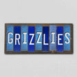 Grizzlies Team Colors Basketball Fun Strips Novelty Wood Sign WS-688