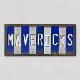 Mavericks Team Colors Basketball Fun Strips Novelty Wood Sign WS-692