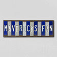 Mavericks Fan Team Colors Basketball Fun Strips Novelty Wood Sign WS-693