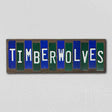 Timberwolves Team Colors Basketball Fun Strips Novelty Wood Sign WS-696