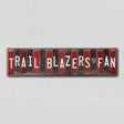 Trail Blazers Fan Team Colors Basketball Fun Strips Novelty Wood Sign WS-715