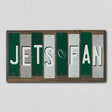 Jets Fan Team Colors Football Fun Strips Novelty Wood Sign WS-721