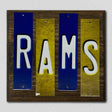 Rams Team Colors Football Fun Strips Novelty Wood Sign WS-722