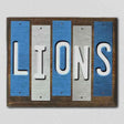 Lions Team Colors Football Fun Strips Novelty Wood Sign WS-724