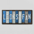 Lions Fan Team Colors Football Fun Strips Novelty Wood Sign WS-725