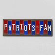 Patriots Fan Team Colors Football Fun Strips Novelty Wood Sign WS-729