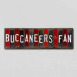 Buccaneers Fan Team Colors Football Fun Strips Novelty Wood Sign WS-749