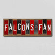 Falcons Fan Team Colors Football Fun Strips Novelty Wood Sign WS-761