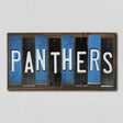 Panthers Team Colors Football Fun Strips Novelty Wood Sign WS-764