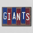 Giants Team Colors Football Fun Strips Novelty Wood Sign WS-768