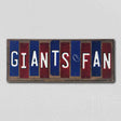 Giants Fan Team Colors Football Fun Strips Novelty Wood Sign WS-769