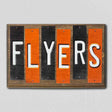 Flyers Team Colors Hockey Fun Strips Novelty Wood Sign WS-790