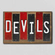 Devils Team Colors Hockey Fun Strips Novelty Wood Sign WS-792