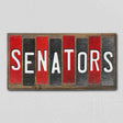 Senators Team Colors Hockey Fun Strips Novelty Wood Sign WS-798