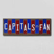 Capitals Fan Team Colors Hockey Fun Strips Novelty Wood Sign WS-803