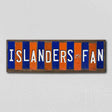 Islanders Fan Team Colors Hockey Fun Strips Novelty Wood Sign WS-807