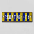 Predators Fan Team Colors Hockey Fun Strips Novelty Wood Sign WS-809