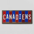 Canadiens Team Colors Hockey Fun Strips Novelty Wood Sign WS-814