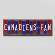 Canadiens Fan Team Colors Hockey Fun Strips Novelty Wood Sign WS-815