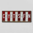 Coyotes Fan Team Colors Hockey Fun Strips Novelty Wood Sign WS-817