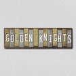 Golden Knights Team Colors Hockey Fun Strips Novelty Wood Sign WS-818