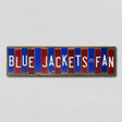 Blue Jackets Fan Team Colors Hockey Fun Strips Novelty Wood Sign WS-821