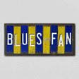 Blues Fan Team Colors Hockey Fun Strips Novelty Wood Sign WS-823