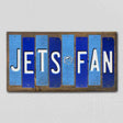 Jets Fan Team Colors Hockey Fun Strips Novelty Wood Sign WS-835