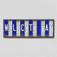 Wildcats Fan KY Team Colors College Fun Strips Novelty Wood Sign WS-847