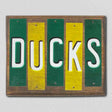 Ducks Team Colors College Fun Strips Novelty Wood Sign WS-850