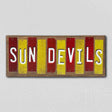 Sun Devils Team Colors College Fun Strips Novelty Wood Sign WS-854