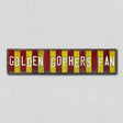 Golden Gophers Fan Team Colors College Fun Strips Novelty Wood Sign WS-859