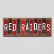 Red Raiders Team Colors College Fun Strips Novelty Wood Sign WS-862