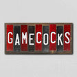 Gamecocks Team Colors College Fun Strips Novelty Wood Sign WS-886