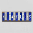 Nittany Lions Team Colors College Fun Strips Novelty Wood Sign WS-892