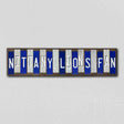 Nittany Lions Fan Team Colors College Fun Strips Novelty Wood Sign WS-893